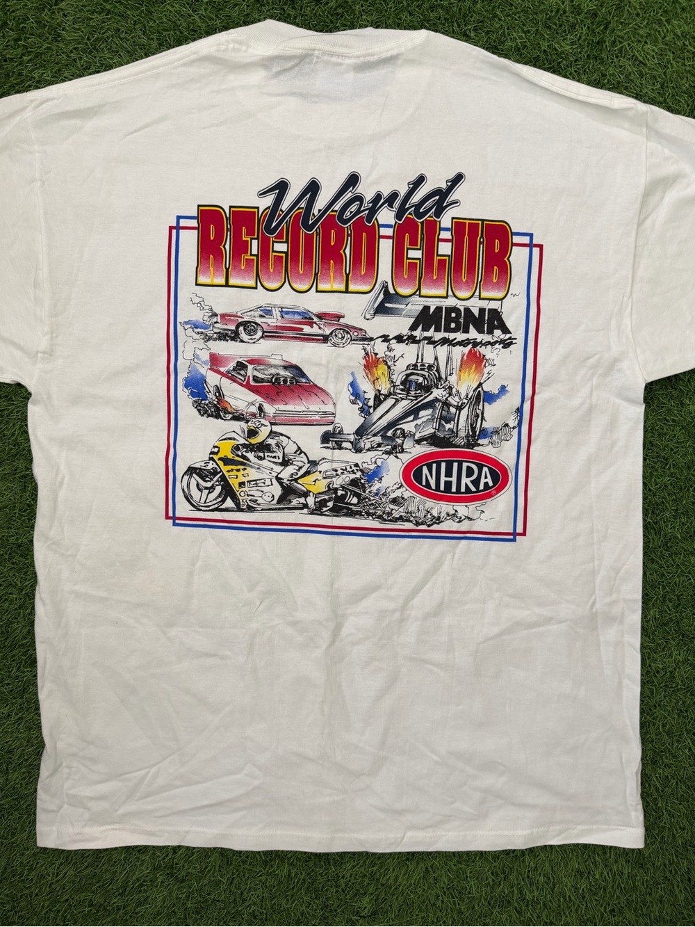 Vintage NHRA World Record Club Racing Graphic Tee size XL